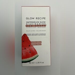 NIB Glow Recipe Watermelon Glow Niacinamide Hue Drops in color Sun Glow 1.35 fl